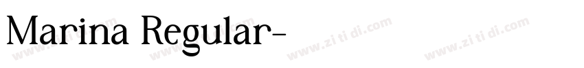 Marina Regular字体转换